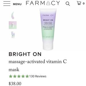 BRIGHT ON- massage-activated vitamin C mask ☀️